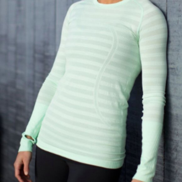 (2019)  🍋 LULULEMON RUN: Swiftly Tech Long Sleeve Crew Sz 6 *GUC - Picture 3 of 9